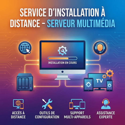 Service d'Installation Serveur Média Domestique (Contenus Personnels Uniquement)